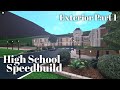 Bloxburg High School + Dorms Speedbuild Part 1/2
