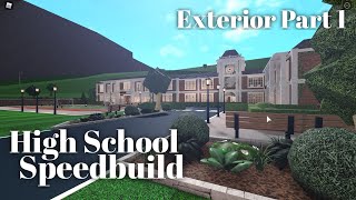 Bloxburg High School   Dorms Speedbuild Part 1/2