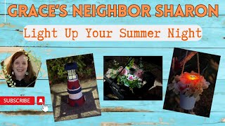 SUMMER NIGHTS & SOLAR LIGHTS - SUMMER DIY'S USING DOLLAR TREE SOLAR LIGHTS