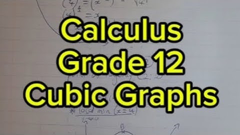 📚❤️Grade 12 Calculus Cubic Graphs | LAMLEE MATH❤️📚