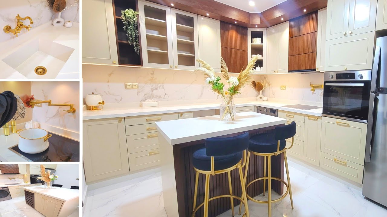 my new dream kitchen tour اخيرا جولة في مطبخي ببيتي الجديد🤩 نتيجة تفوق الخيال وداعا مطابخ mdf