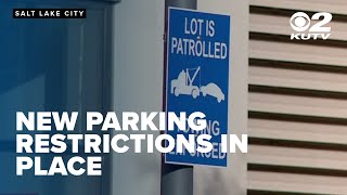 Parking restrictions around Salt Lake Public Safety Building in effect