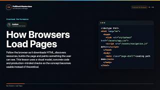 How Browsers Load Pages Explained | FullStack Masterclass Frontend Performance Course