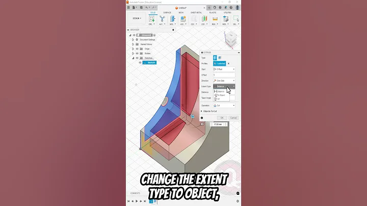 Fusion360: Extrude Offset #3dprinting #fusion360 #fusion360tutorial