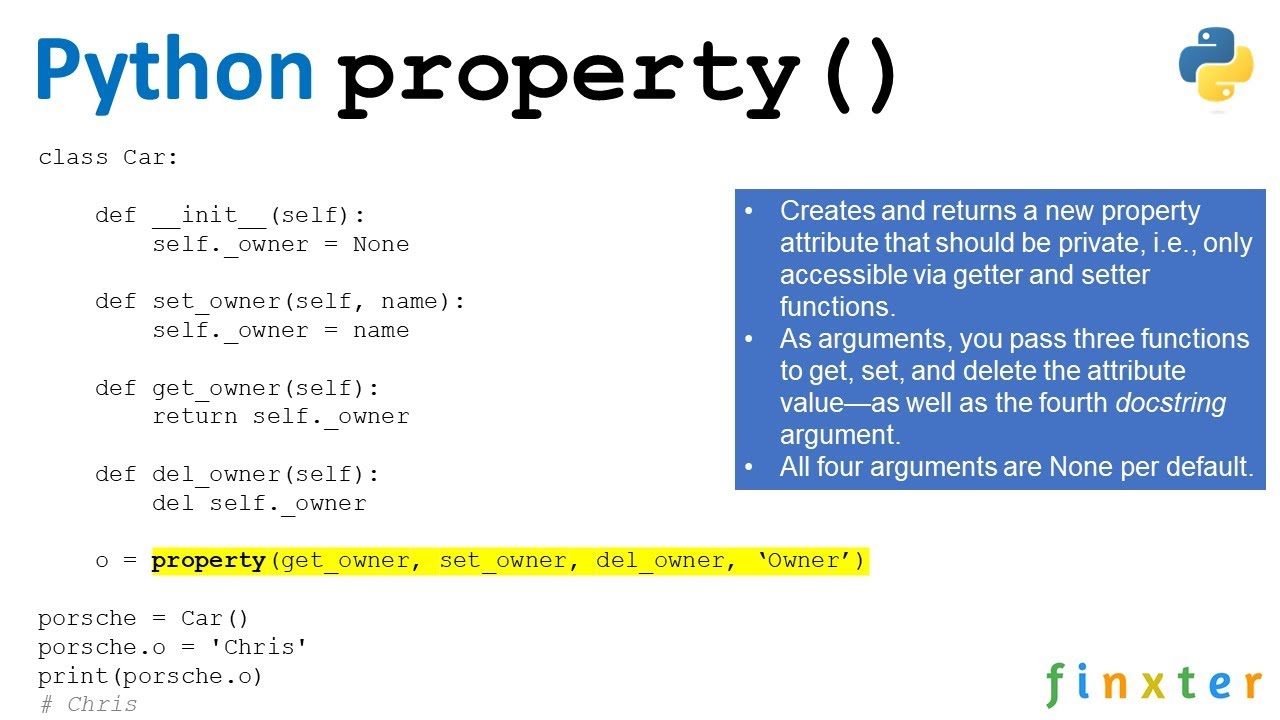 Python c get. Property Python. Декоратор Проперти питон. Сеттеры и геттеры Python. Property Getter Python.