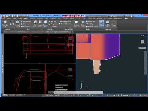 AutoCAD Mesh Modelleme ve Koltuk Modelleme-25.Bölüm-7.ders