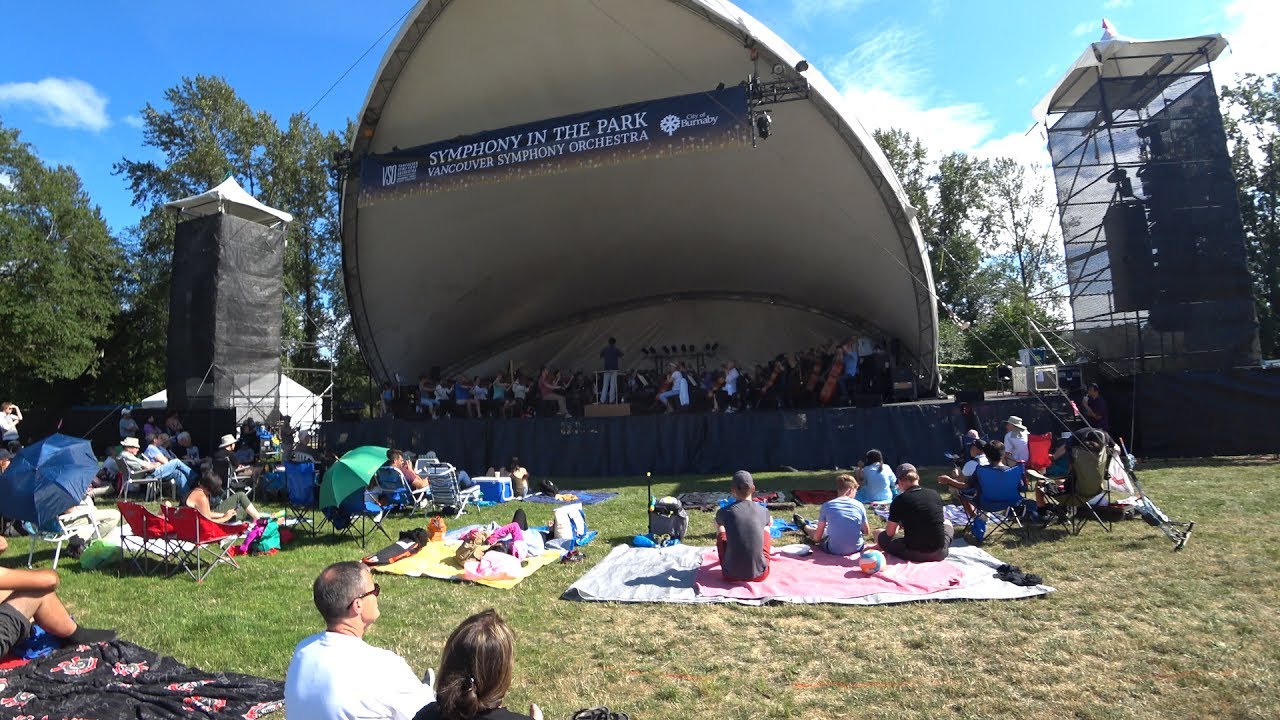 Vancouver Symphony Orchestra Deer Lake Park 2017 With Some Star Wars Music And Drone Practice