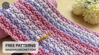 One of the Fastest & Easiest Crochet Pattern for Beginners! ⚡️Lovely Crochet Stitch for Baby Blanket by Massive Crochet 7,622 views 4 days ago 10 minutes, 55 seconds