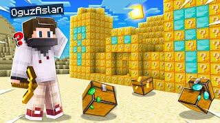 Minecraft'ta BÜTÜN DÜNYA ŞANS BLOĞU!