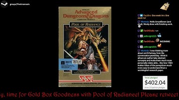 Arv streams a special bonus cast--Pool of Radiance!