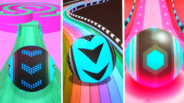 Going Balls VS Rolling Ball Sky Escape VS Action Ball, Android  iOS Walkthrough , Ball Colour Run
