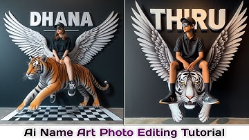 How to Create a Social Media Profile Name Art Photo Editing | Bing Image Creator Ai Avater