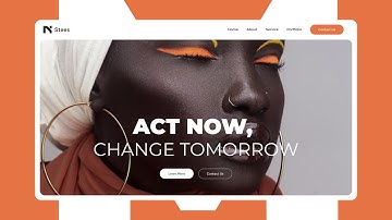Landing Page Animation HTML & CSS | HTML Video Background | Pure CSS Menu Hover Effect