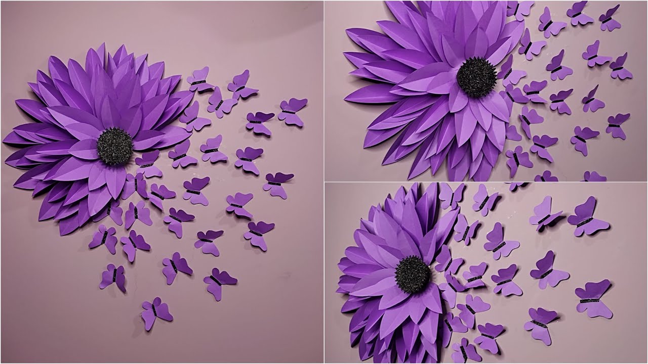 Wall Paper Flowers Wall Decorations Wall Hanging With Paper Crafts