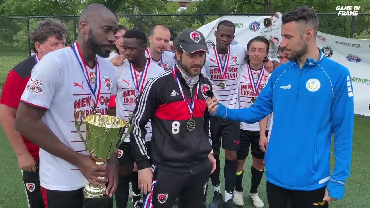 Ukrainian's Coach Ranieri and Captain Bayonne on winning the Flamhaft Cup