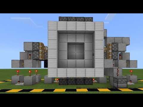 How to make Vault door in Minecraft Pocket Edition - YouTube
