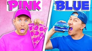 Surviving 24 hrs with ONE Color EVERYTHING!!