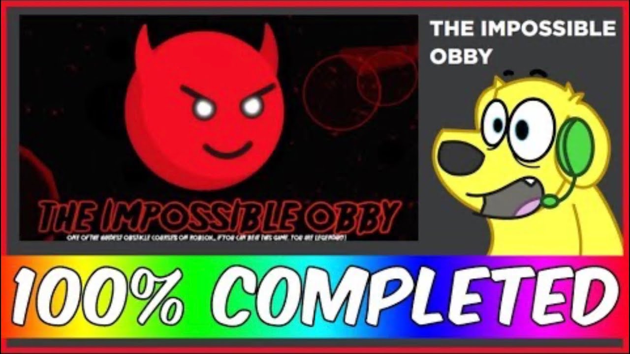 Playing The Impossible Obby Youtube - roblox impossible obby thumbnail