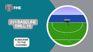 FIELD HOCKEY 2v1 BASELINE DRILL (1) for all COACHES