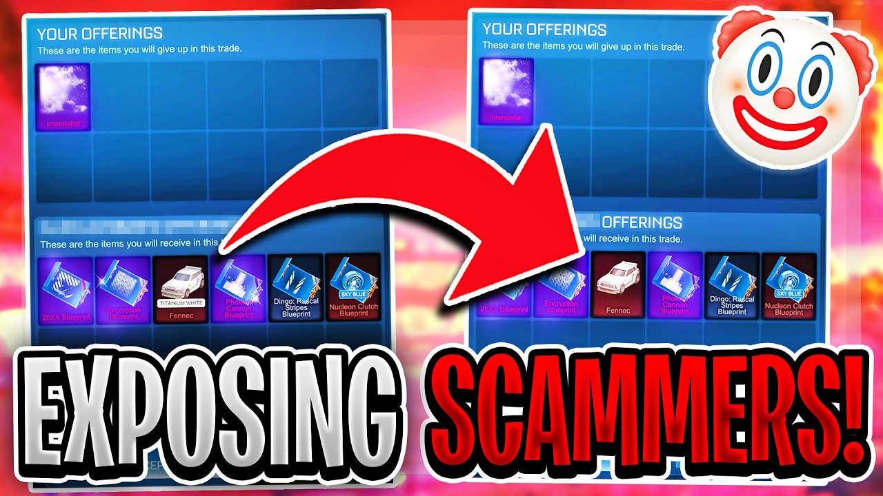 EXPOSING 0 IQ SCAMMERS ON ROCKET LEAGUE!