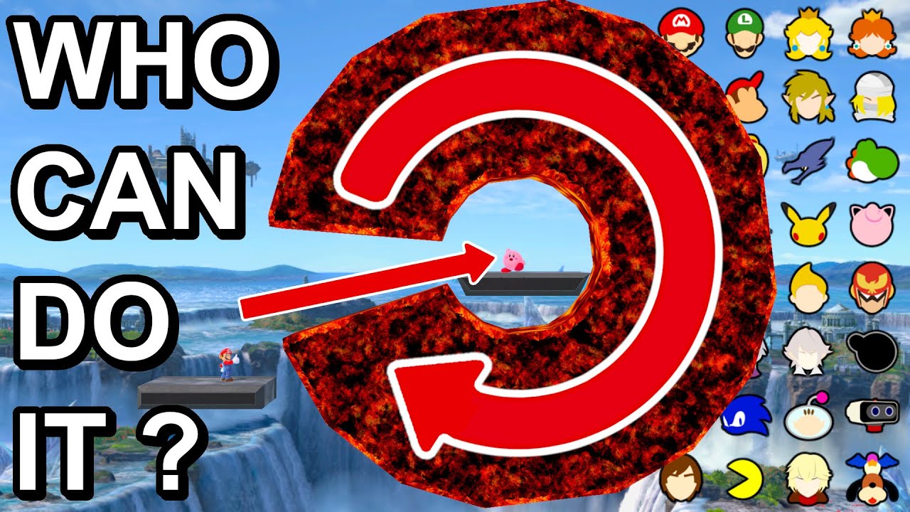 Who Can Reach The Center Of The Rotating Lava ? - Super Smash Bros. Ultimate
