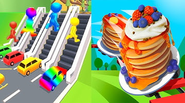 Shape shifting VS Pancake Run  - All Level Gameplay Walkthrough Android iOS Ep2