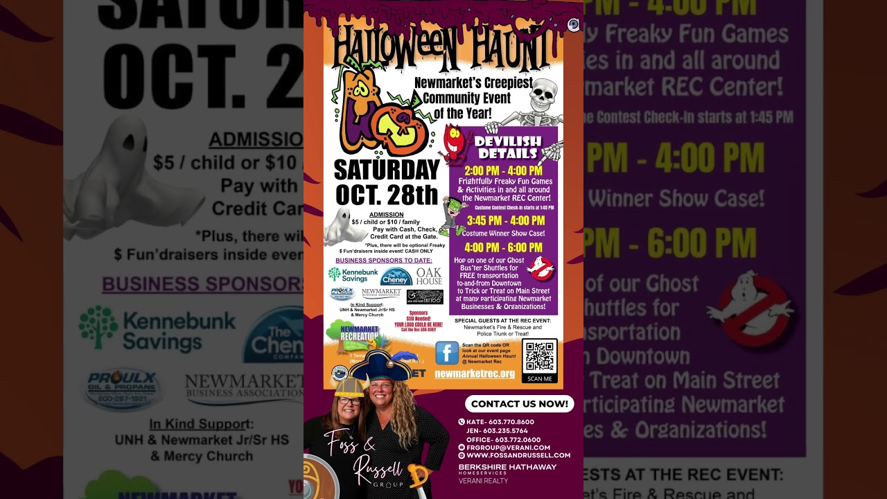 Get Ready to Scream! Newmarket's Annual Halloween Haunt is Back! 👻🎃 Join the Fun and Frights.