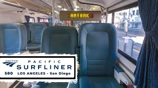 Business Class on AMTRAK Pacific Surfliner 580 | Los Angeles to San Diego