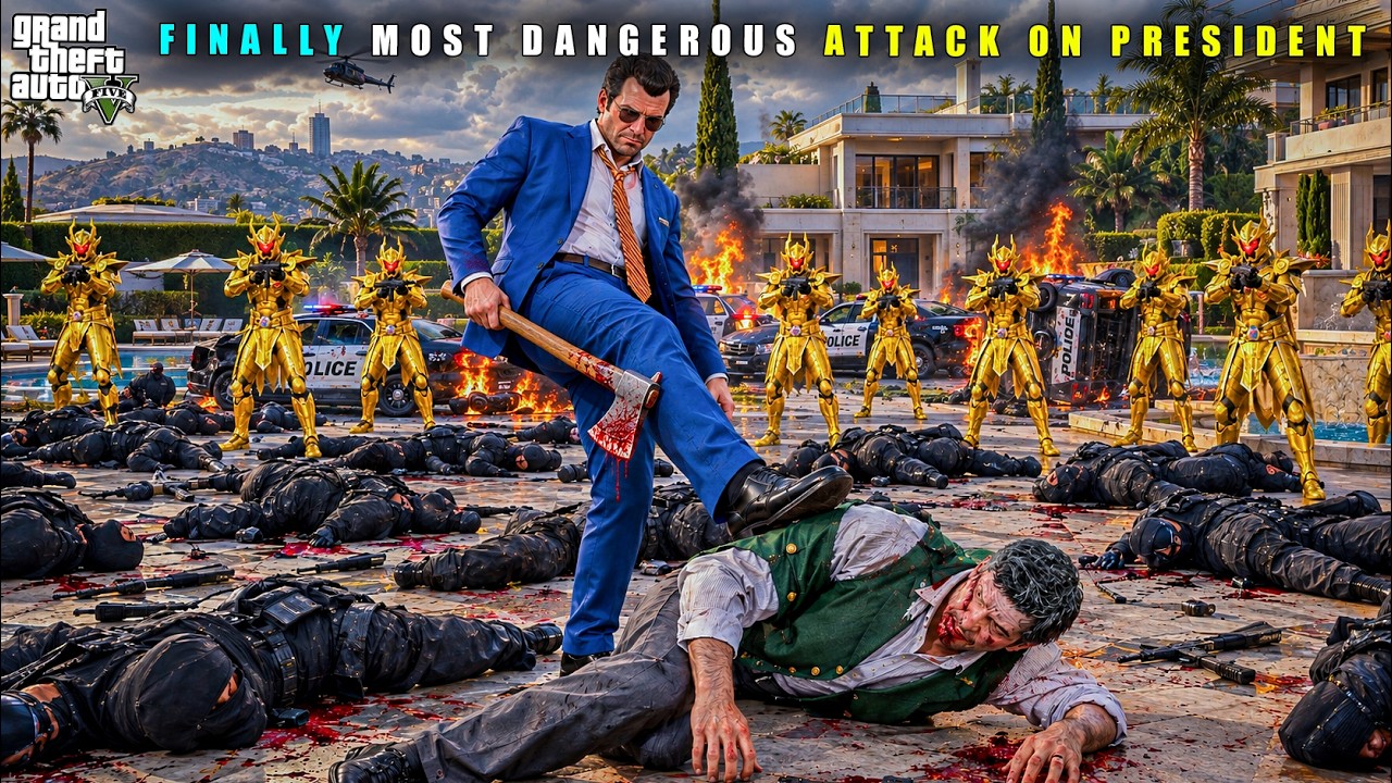 GTA 5 : FINALLY MICHAEL'S MOST DEADLY ATTACK ON ITALIAN MAFIA || BB GAMING
