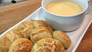 Pretzel Bites with Beer Cheese Dip You Need To Make These Pretzel Bites With Beer Cheese Sauce