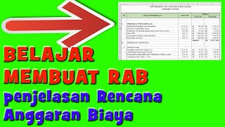 Penjelasan Rencana Anggaran Biaya - Belajar Membuat RAB Part 1