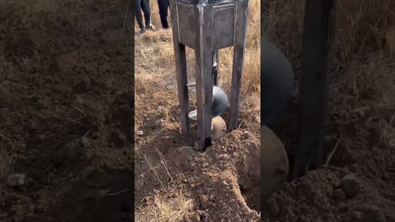 streetlight foundation drilling machine