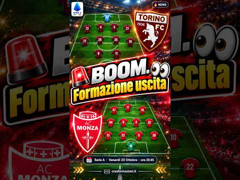 Video TORINO-MONZA: PROBABILI FORMAZIONI Chi gioca oggi?