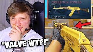 S1MPLE PLAYS NEW CSGO OPERATION UPDATE! HE UNBOXED GOLD AK! CS:GO Twitch Clips