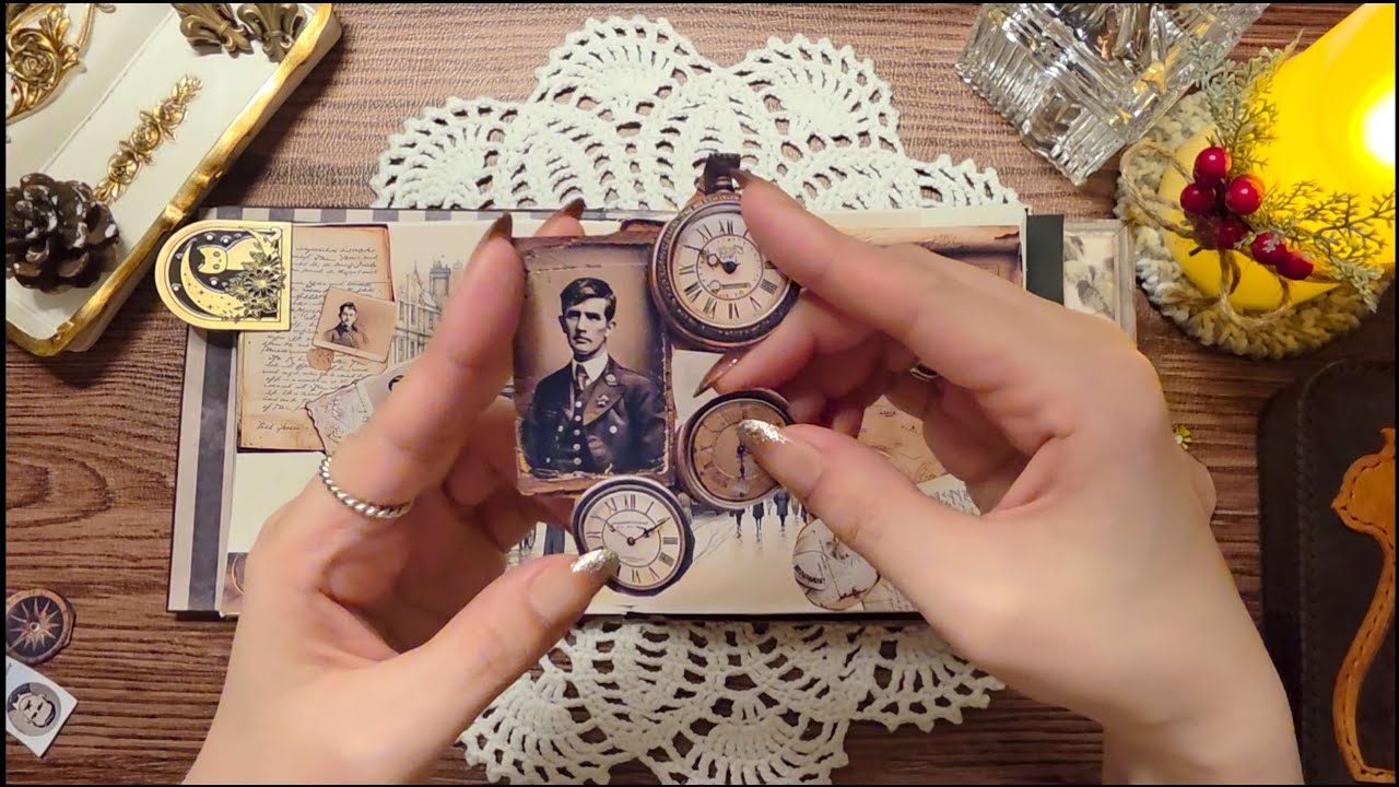 빈티지 다이어리꾸미기 ASMR #scrapbooking#collage