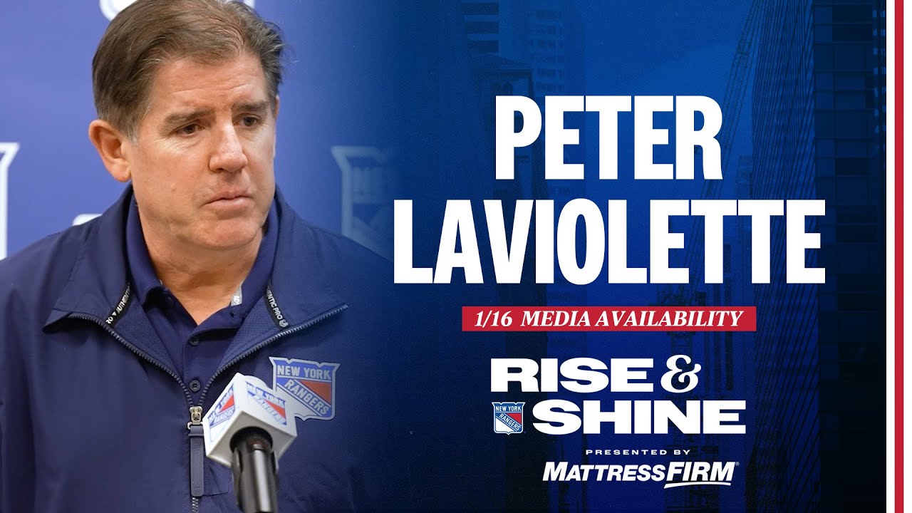 NYR vs SEA: Peter Laviolette Pregame Media Availability | January 16 ...