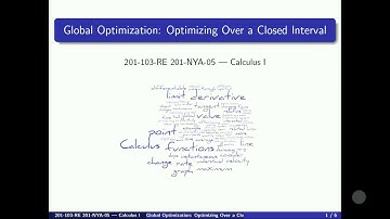 3.3.4 Global Optimization on a Closed Interval