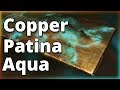 How To Make Wood Look Like Aqua Patina Copper using Epoxy | Stone Coat Countertops