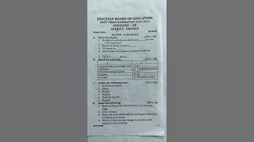 ICSE|Class-7|physics|first term|question paper|#exam#viralvideo#questionpaper#fyp#icseboard