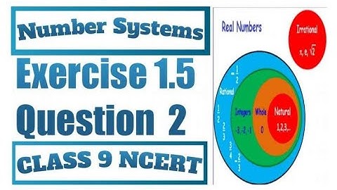 Class 9 Maths | Chapter 1 | Exercise 1.5 Question 2 In Hindi | Number Systems | NCERT