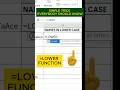 LOWER Function Excel Shortcut in Hindi #shorts”| 99% Users don’t know this #excel #exceltips