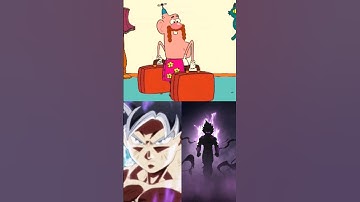 Uncle Grandpa Vs Goku And Vegeta #goku #vegeta #anime #cartoon #unclegrandpa #vs