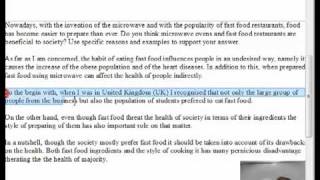 Cause and effect essay fast food