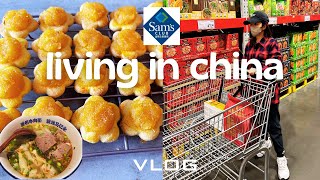 living in china | chinese restaurants, sam’s club shopping, baking chinese new year cookies