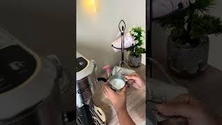 PoV- Making latte for first time