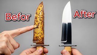 5 Minute Trick to Remove Rust and Restore Your Knife | DIY