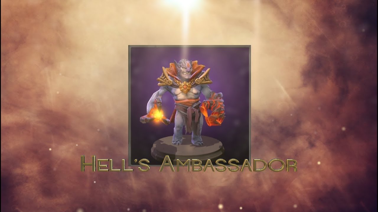Dota 2 Lion Hell's Ambassador rare set review YouTube