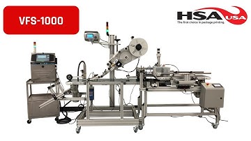 HSAUSA VFS-1000 with AlTech Labeler and Hitachi UX printer