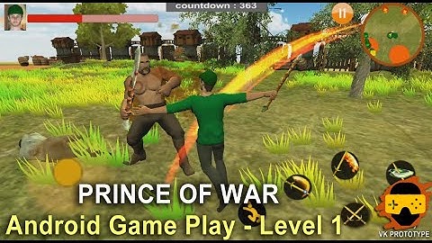 Best Sword Action Game for Android | Prince of war Game play walk through Level 1 |VK Prototype