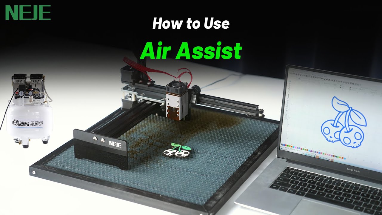 How to install stainless steel air assist tube for NEJE A40630